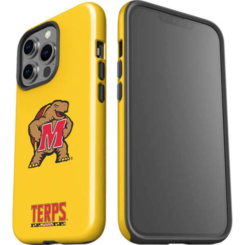University of Maryland Terps Yellow iPhone 15 Pro Impact Case